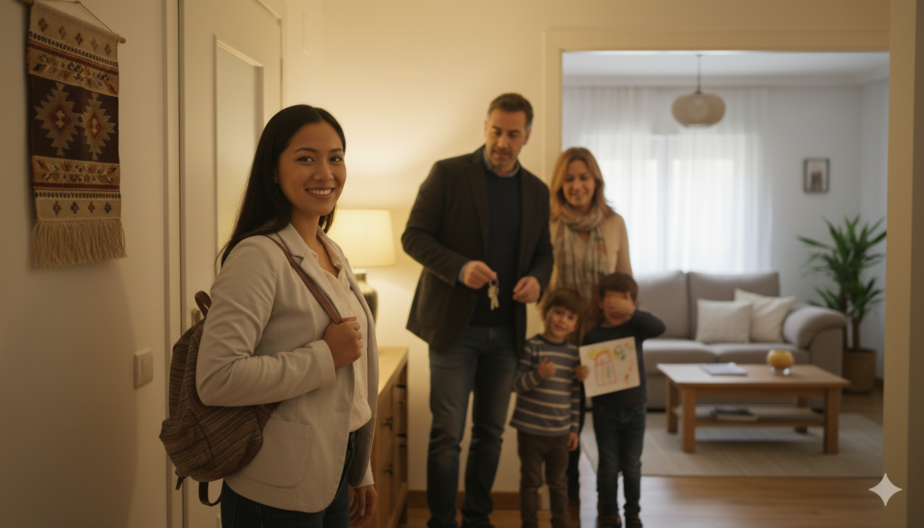 Niñera canguro filipina bilingüe para fines de semana y servicio salus